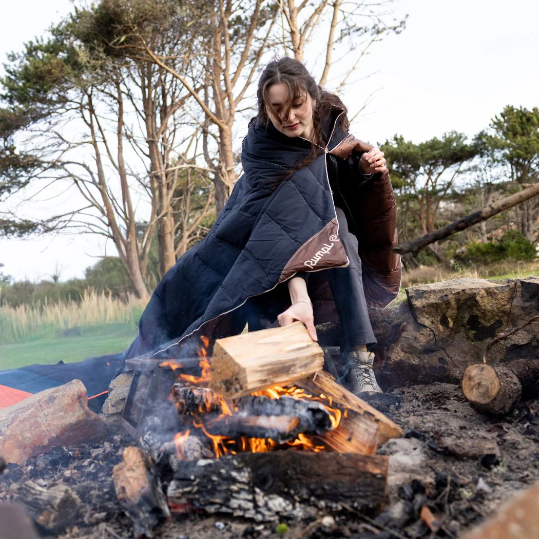 Campfire Puffy Blanket - Black Mocha - Image 6