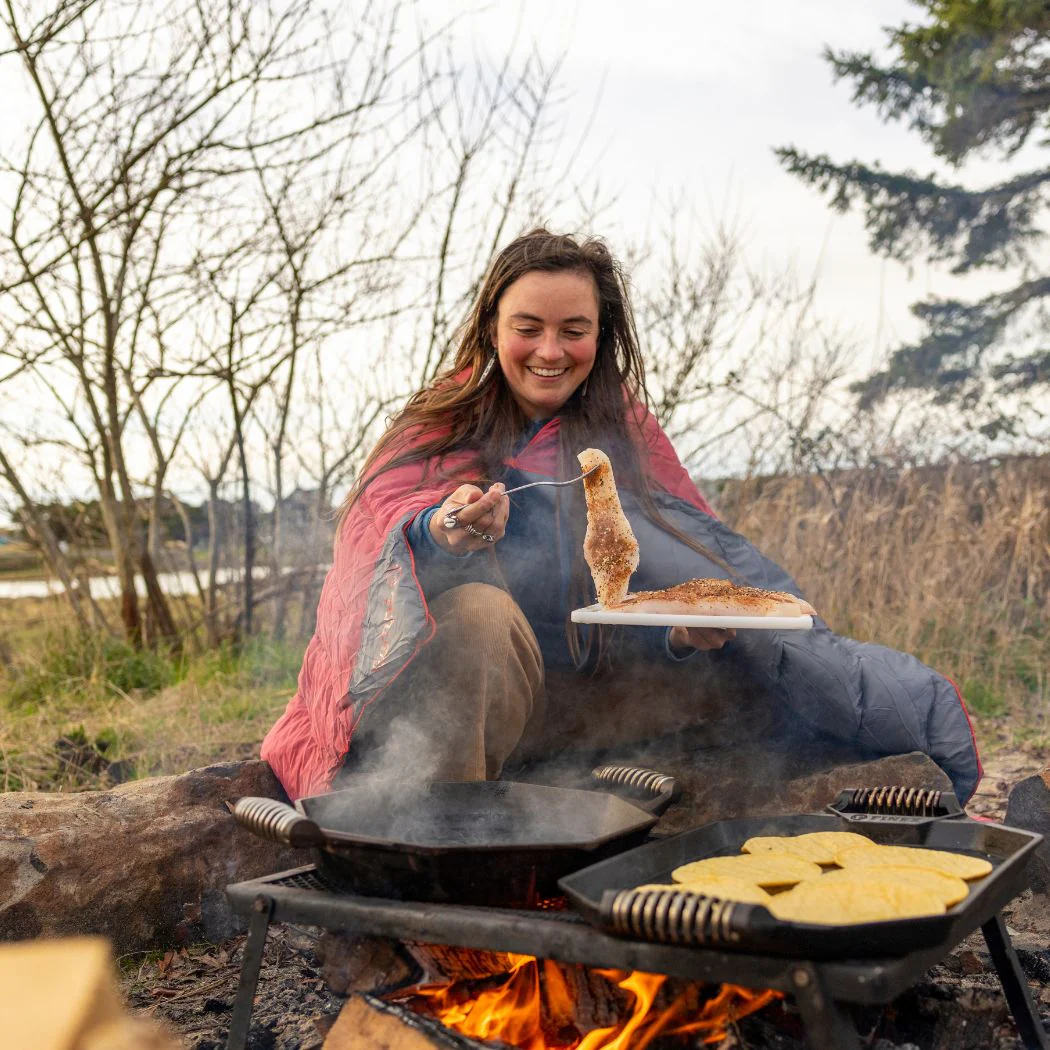 Campfire Puffy Blanket - Cherry Charcoal - Image 6