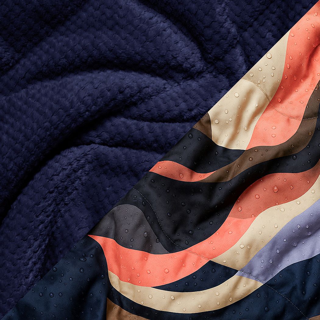 Fleece Puffy Blanket - Valley Dawn - Image 2
