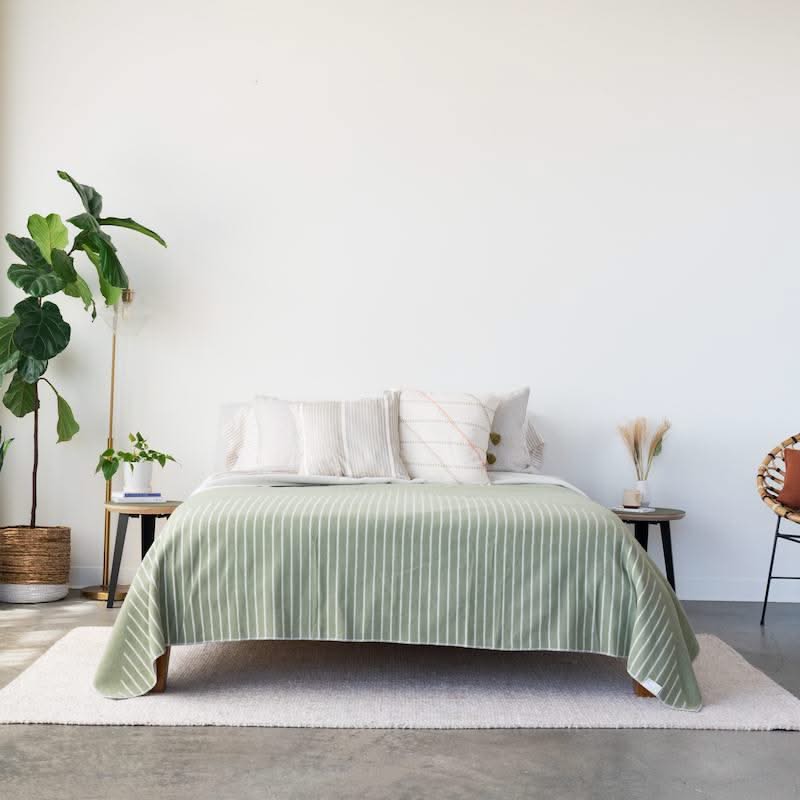 Merino SoftWool Blanket™ King Size - Sage - Image 2