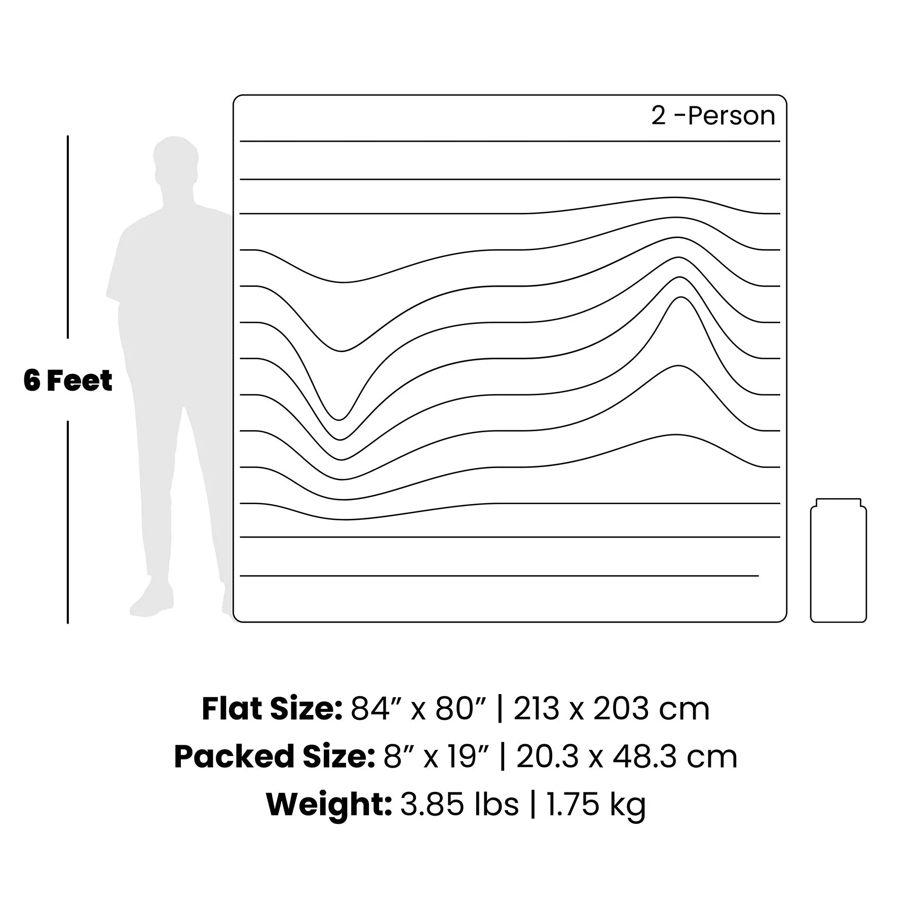 Original Puffy 2 Person Blanket - Baja Fade - Image 3