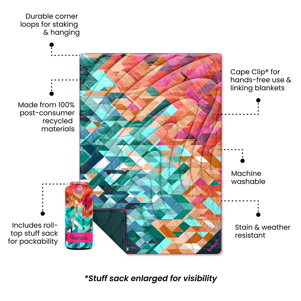 Original Puffy Blanket - Geo Cool - Image 3