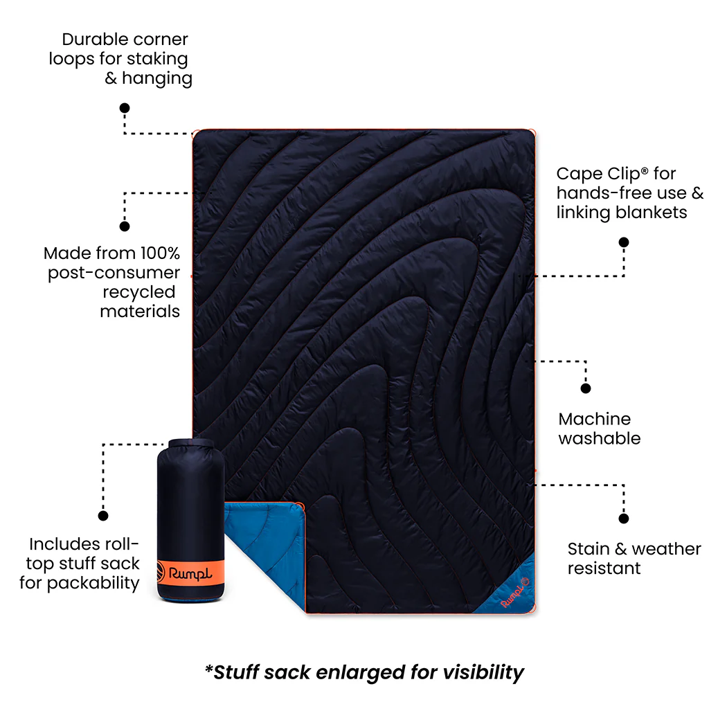 Original Puffy Blanket - Midnight Blue - Image 3
