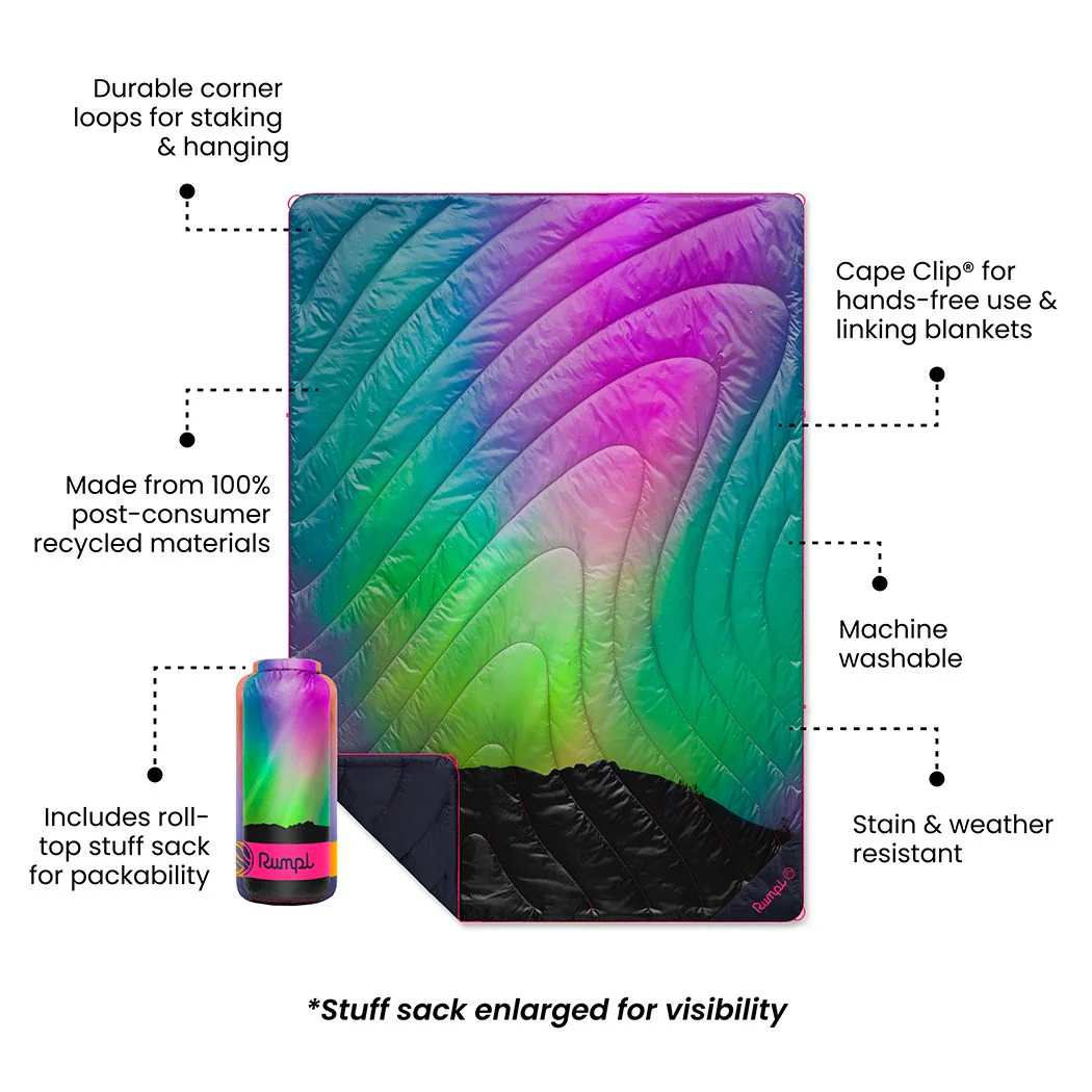 Original Puffy Blanket - Northern Lights - Custom - Image 2