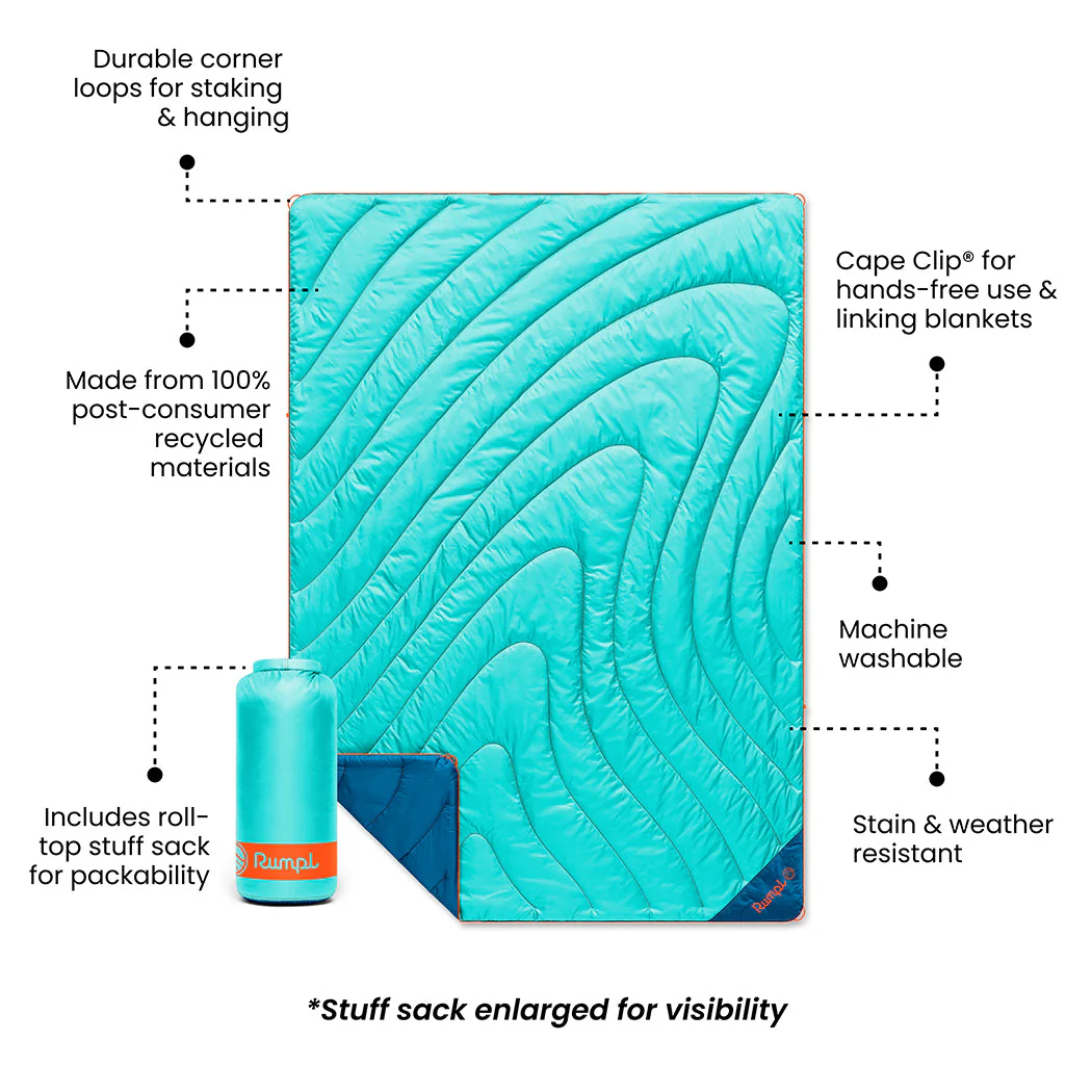 Original Puffy Blanket - Seafoam - Image 3